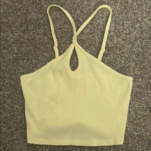 Women's Cream Halter Top